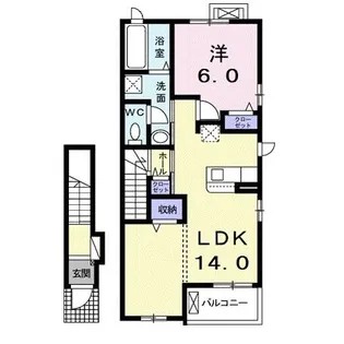 sakurassimo豊楽【2階】の間取り