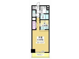 かぁりす本川越【6階】の間取り