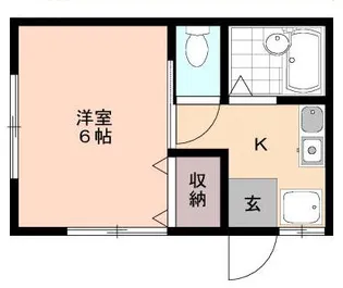 ハウスイースト中延【1階】の間取り
