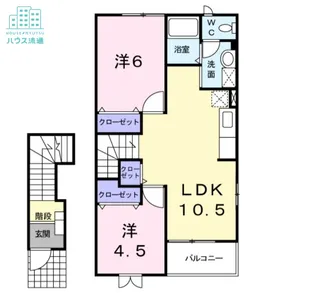 グレイスヴィラB【2階】の間取り