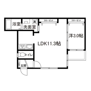 パティオ東長崎【1階】の間取り