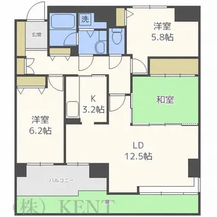 ライオンズマンション裏参道第2【1階】の間取り