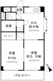ニューハイム小原【2階】の間取り