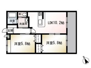 グラン・メール【2階】の間取り