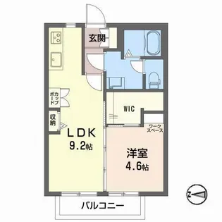 ジュネス・ルミエール C棟【1階】の間取り