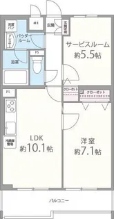 エスポアール西大路【1階】の間取り