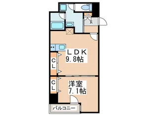 SHINSAIBASHI1921【4階】の間取り