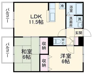 ヴィラコート【1階】の間取り