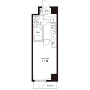 アペルト西新宿【4階】の間取り
