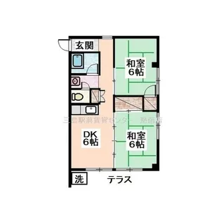 仲道マンション【1階】の間取り