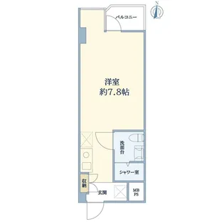 安田神保町マンション【5階】の間取り