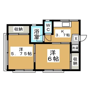 コーポ展【2階】の間取り