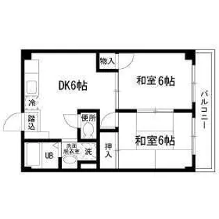 マンション・ナガセ【2階】の間取り