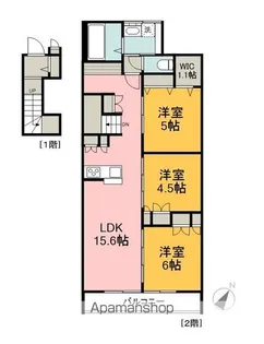 グラン セノーテ【2階】の間取り