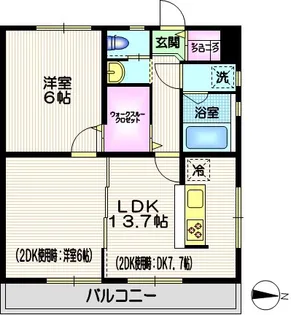 荏原68マンション【3階】の間取り