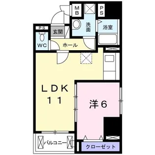 TS レガシア【6階】の間取り