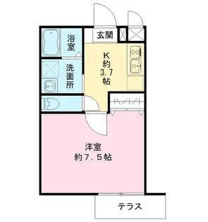 ラテルネ中野本町【1階】の間取り