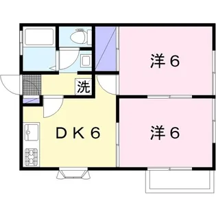 サンライフ杉崎A【2階】の間取り