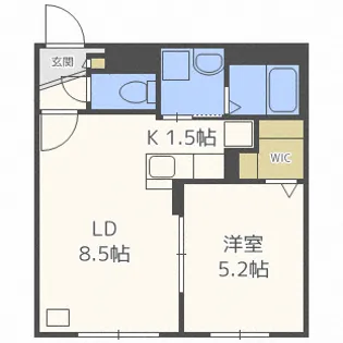 LUANA澄川(ルアーナ)【1階】の間取り