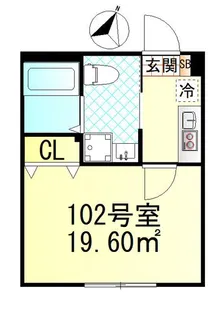 Bloom元住吉【1階】の間取り