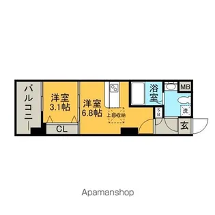 72 HARBOR EAST TOWER【1階】の間取り