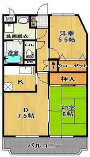 善宝池マンション【1階】の間取り