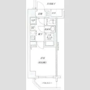 レジデンス福島II【5階】の間取り