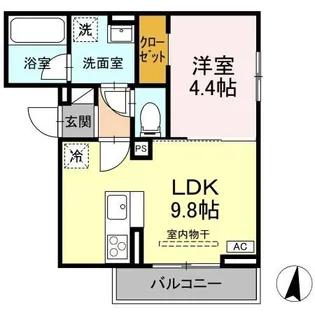 ヴィエント【2階】の間取り