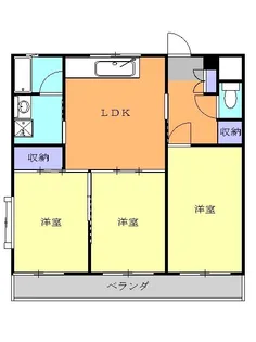 ロイヤルパレス徳倉【2階】の間取り