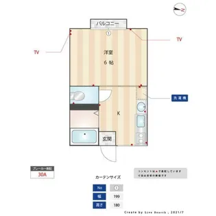 アビタシオンHUIT【2階】の間取り
