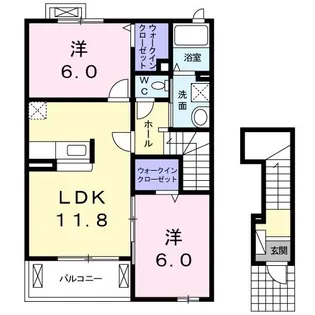 ソラボレ III【2階】の間取り
