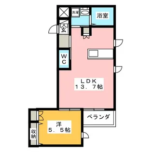ベリーズ白金【4階】の間取り