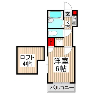 スカイパレス【3階】の間取り