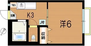 ピア・ジュトー【1階】の間取り