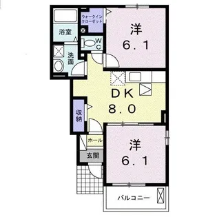 マスカット C【1階】の間取り