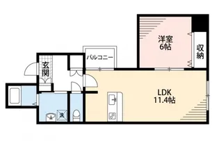 ベリーノ中央通り【3階】の間取り