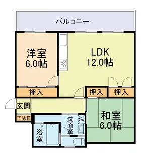 出水南ハイツ【4階】の間取り