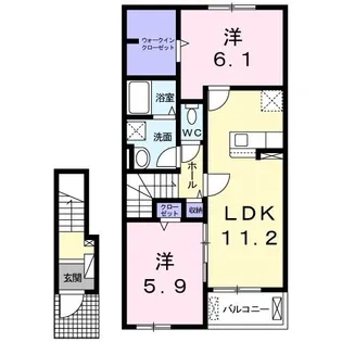コンフォール【2階】の間取り