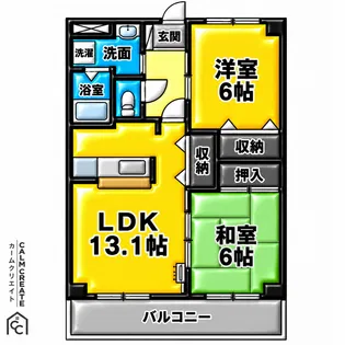 グランヴェール【1階】の間取り