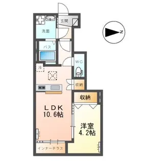 ルフト ヒュッゲ(Luft Hygge)【1階】の間取り