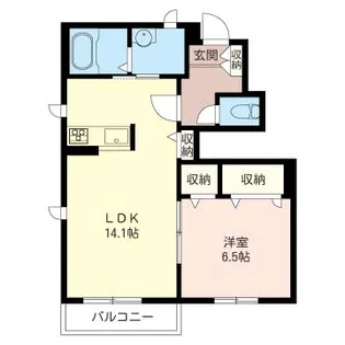 アンビエラA【1階】の間取り