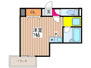 緑橋大発マンション【4階】の間取り