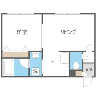 リーフコート二十四軒【3階】の間取り