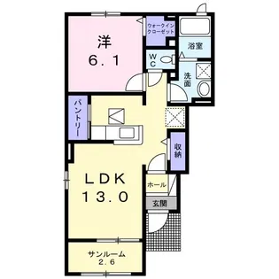ALBIREO アルビレオII【1階】の間取り