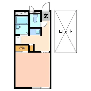 弁天II【2階】の間取り