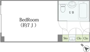 六本木ユニハウス【4階】の間取り