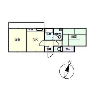 コリーヌ上井【1階】の間取り