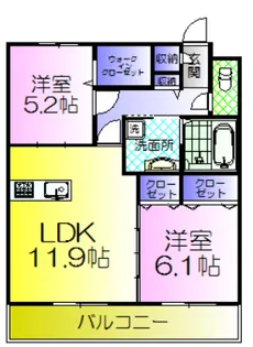 FYJ【エフワイジェイ】【2階】の間取り