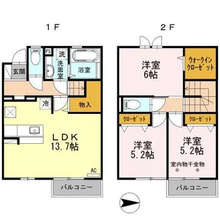 メゾンランタンの間取り