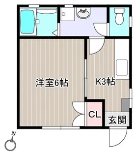 Kハイム【1階】の間取り